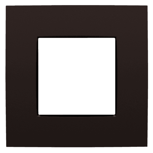 Plaque de recouvrement simple, couleur Niko Intense dark brown coated