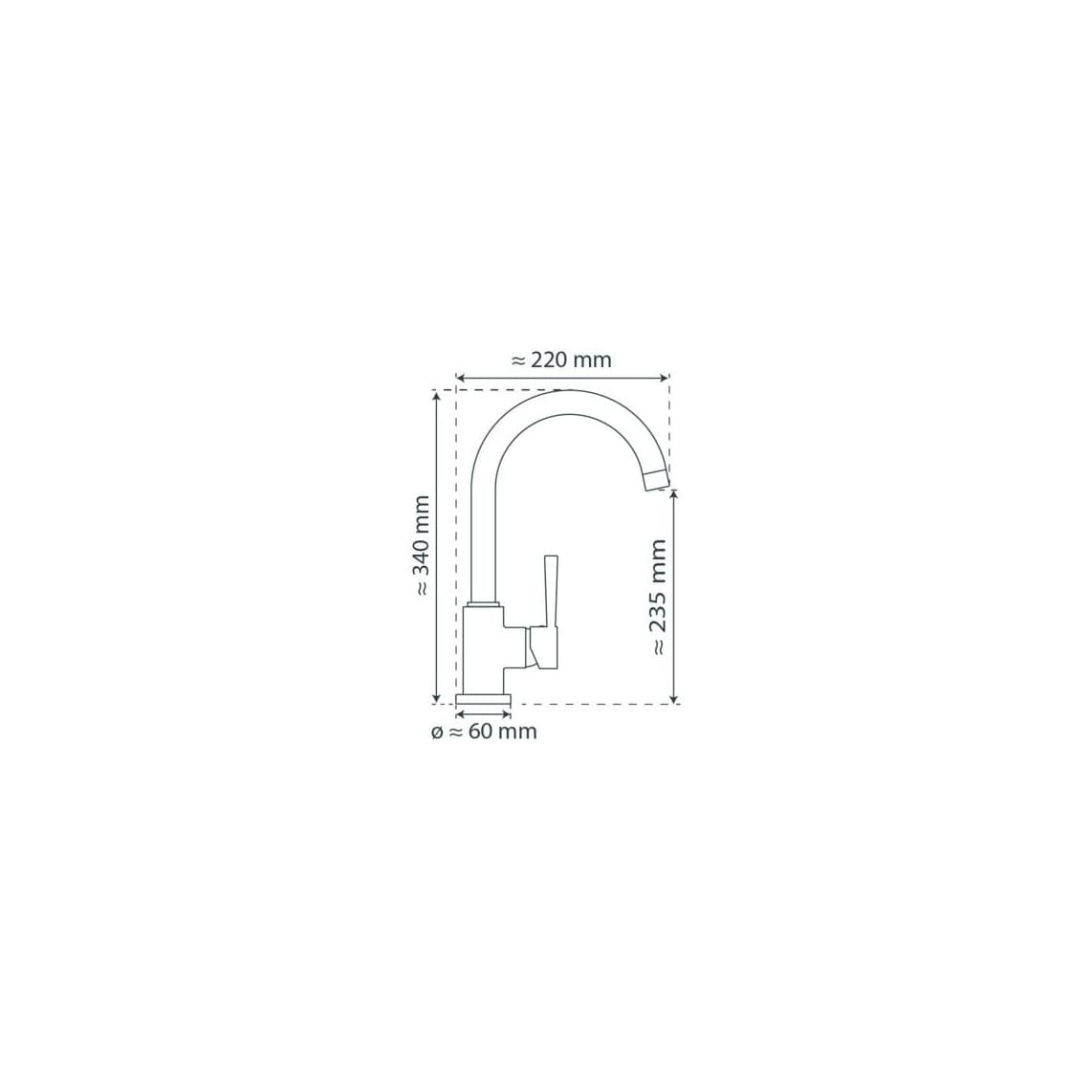 79164 CORNWALL Sink mixer, anthracite matt