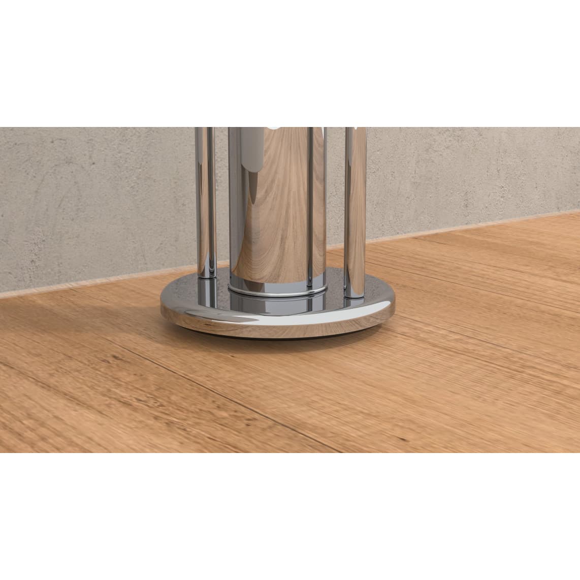 BA0001 Floor standing toilet set, toilet paper holder and brush holder, chrome