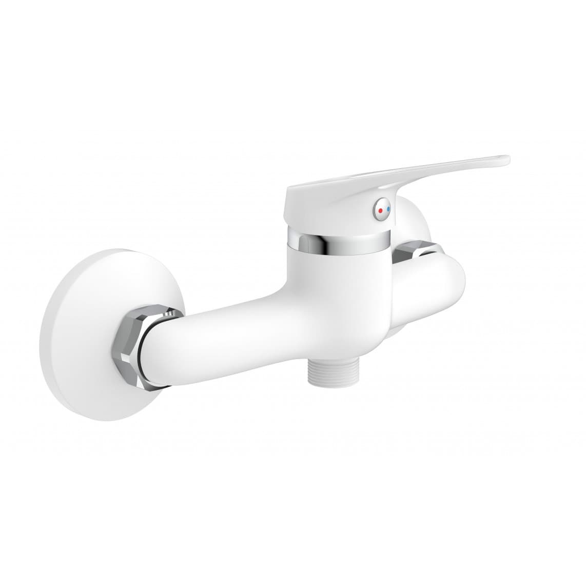NI168SCR-W SPEED Douchekraan, wit/chroom