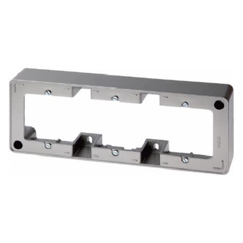 Cadre saillie 3 postes, Berker Q.1 Anthracite, Velours