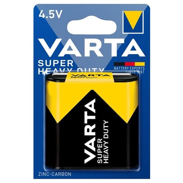 Blister de 1 pile Zinc-carbon Super Heavy Duty Varta 4.5V 3LR12