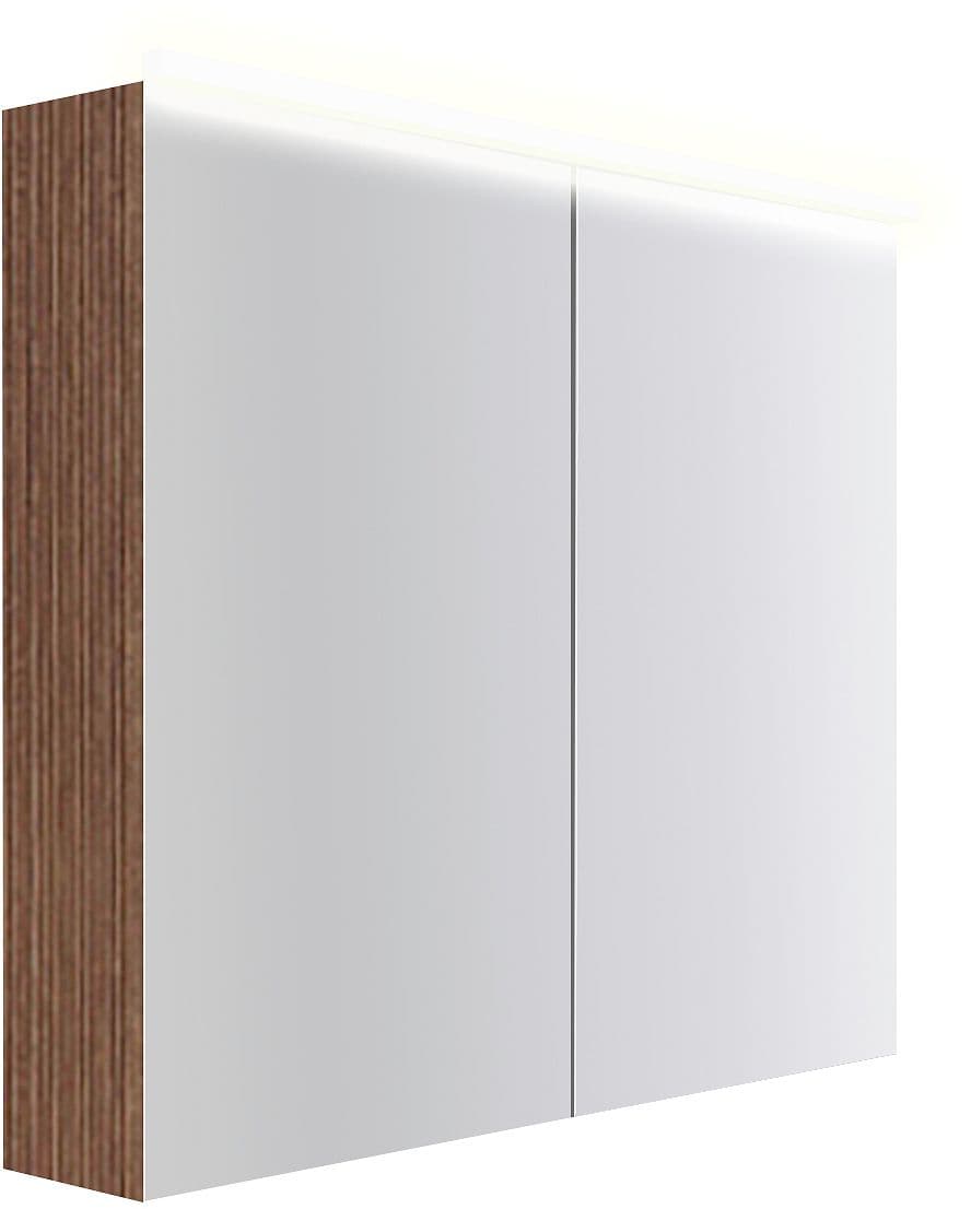 ARMOIRE TOILETTE COFFEE 2 PORTES 900MM 4250K NOYER DECOR SMARTLINE