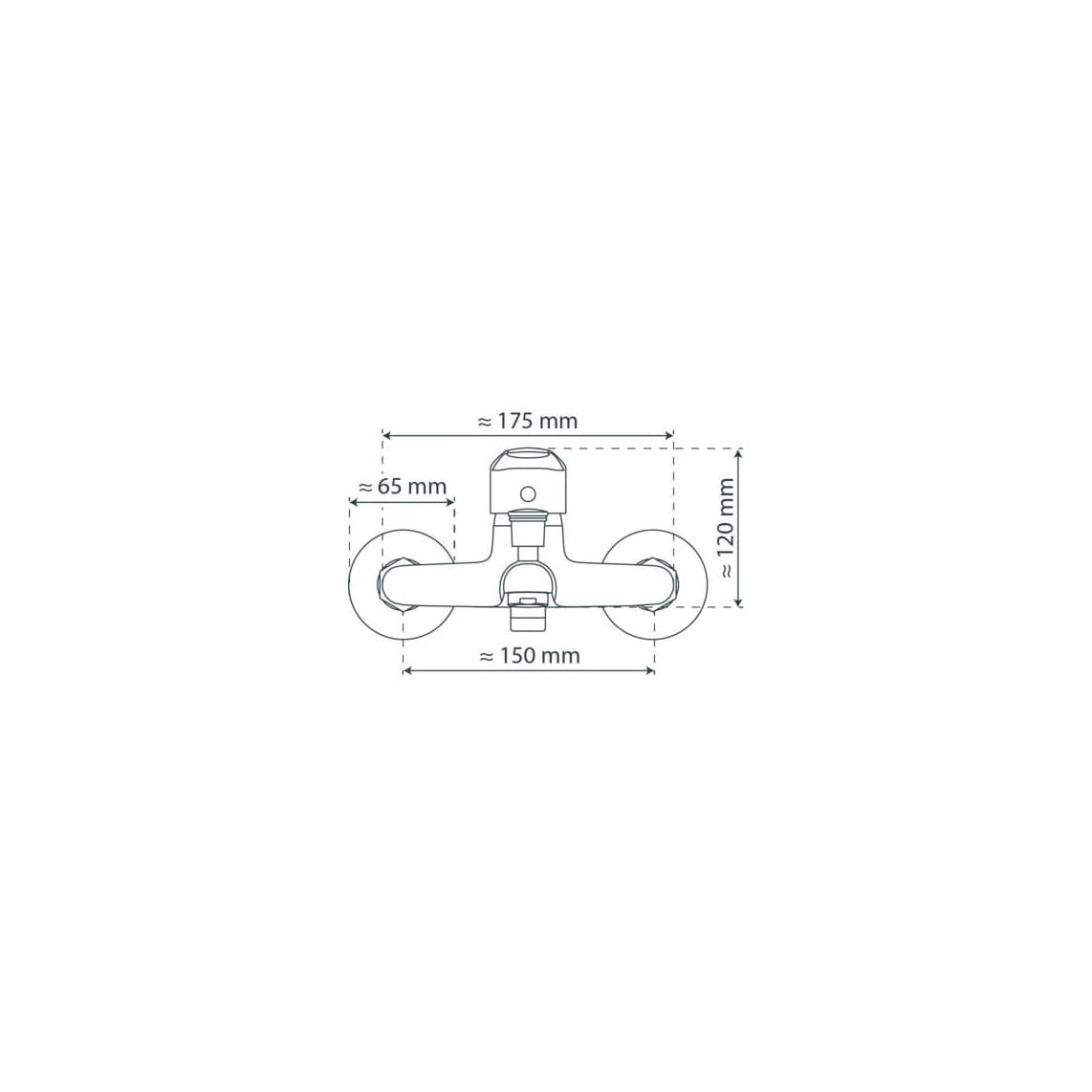 77430 PORTO Mitigeur bain/douche, chromé