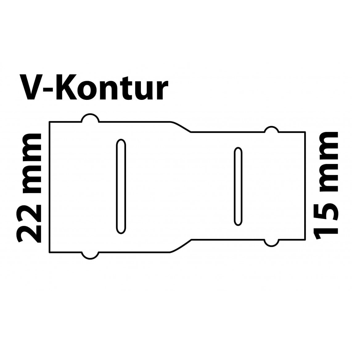 988614354 CU manchon réducteur, vierge, 22 mm x 15 mm, 2 manchons, (P5240)