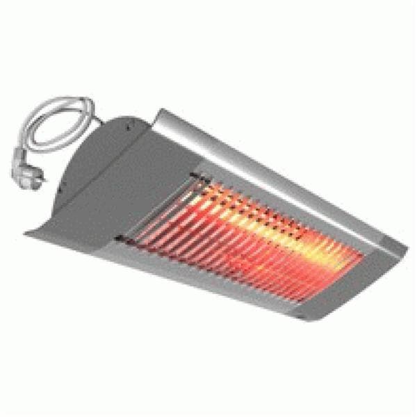 Chauffage de terrasse radiant halogène 1500W Gris diffusion orientée
