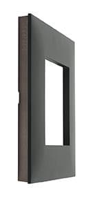 Valena plaque 1 poste Noir Chrome