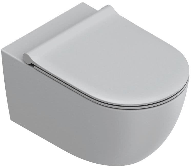 WC SUSPENDU SFERA 55 CATALANO CATAGLAZE+ FIXATION INVISIBLE SILENTECH CEMENTO SATINATO