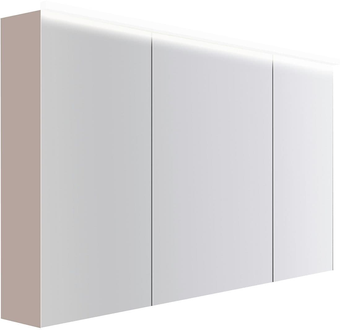 ARMOIRE TOILETTE COFFEE 3 PORTES 1400MM 4250K GRIS BASALTE MAT