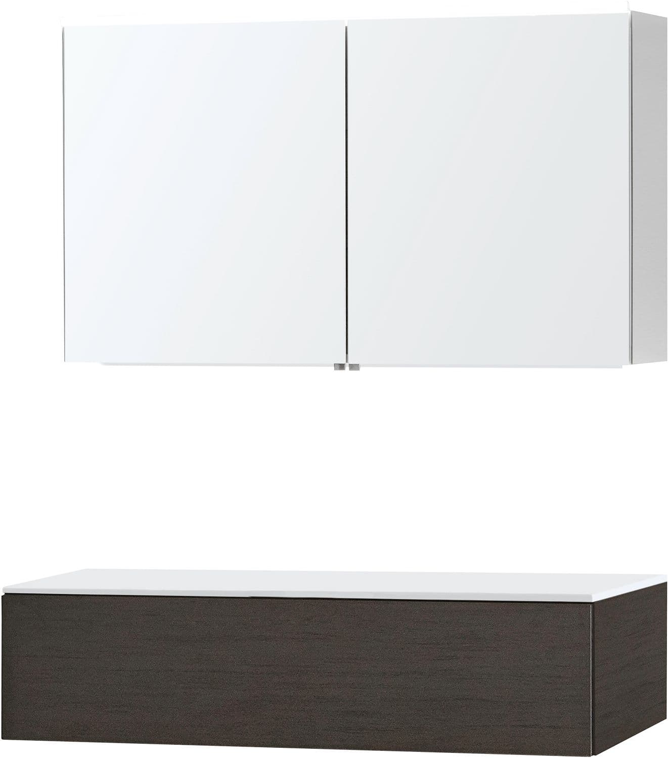 MEUBLE PURO SOLO WENGE 120 1 TIROIR SOLID A POSER ARMOIRE TOILETTE