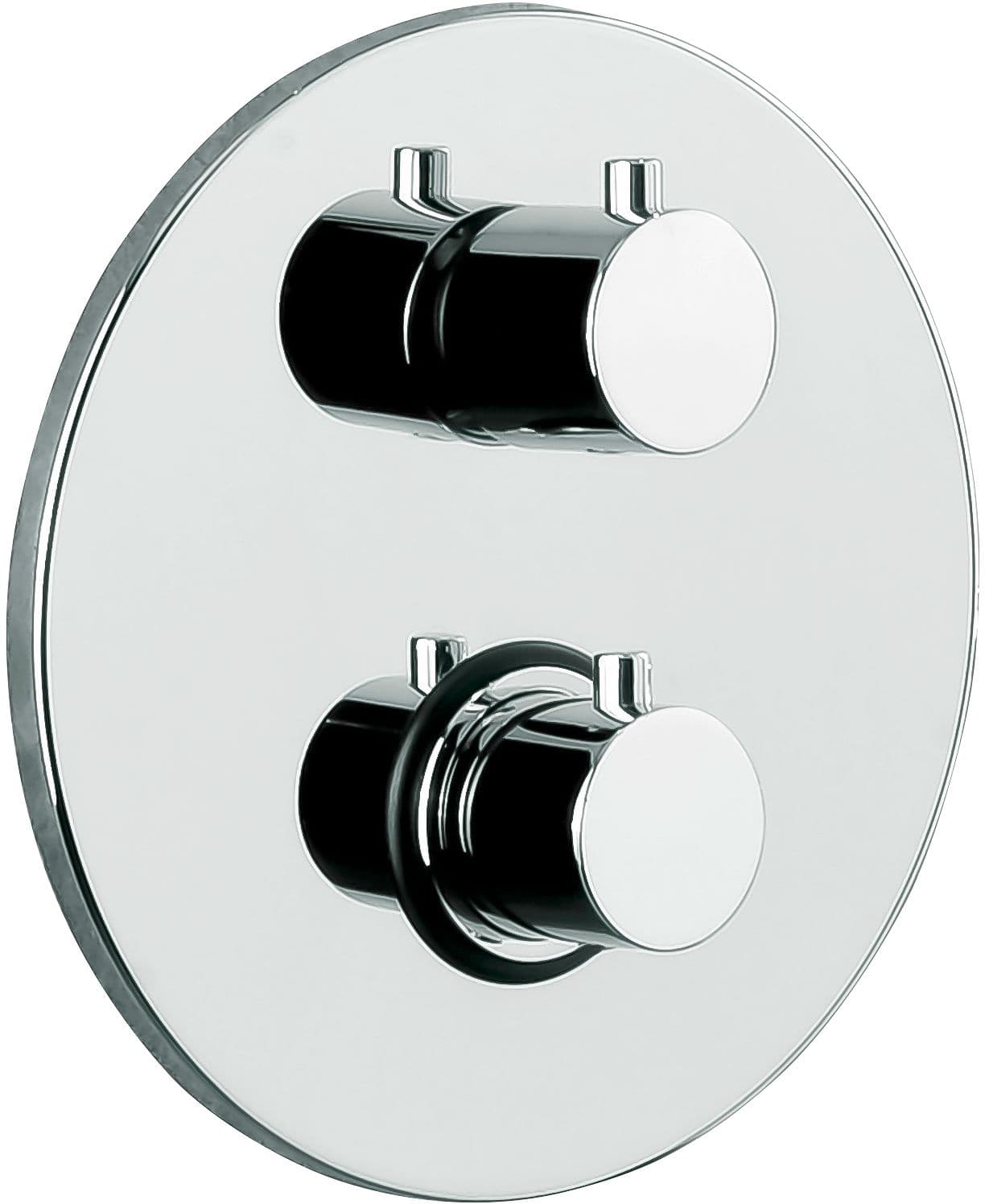 THERMOSTAT+INVERSEUR A ENCASTRER (2 SORTIES)LIGHT PAFFONI INOX