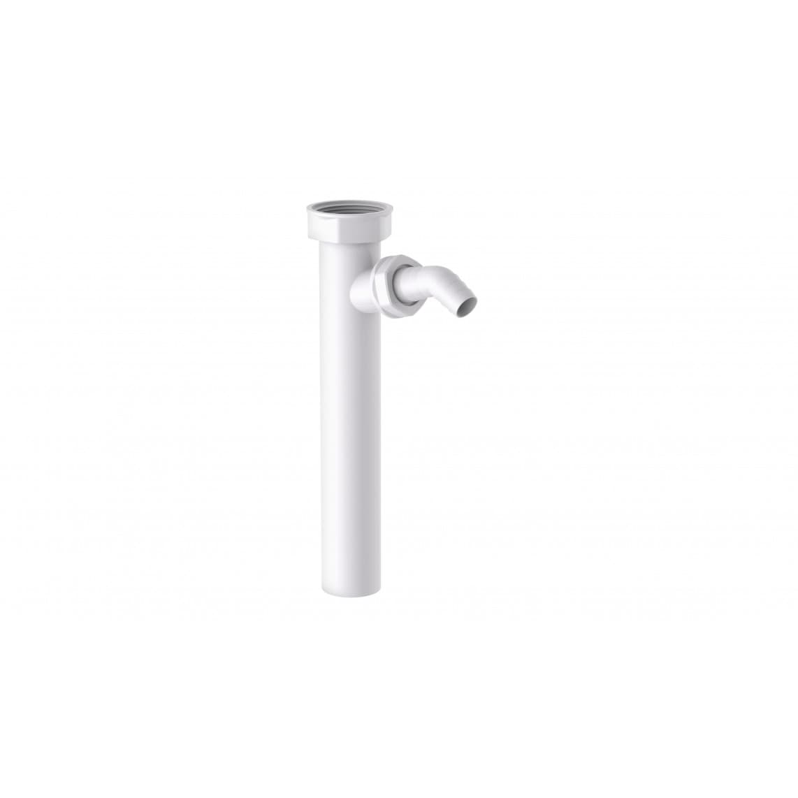 98837348 KS tube plongeur, blanc, 1 1/2" F x 250 mm, pour DN 40 mm siphon, avec 3/4" Raccordement de l'appareil