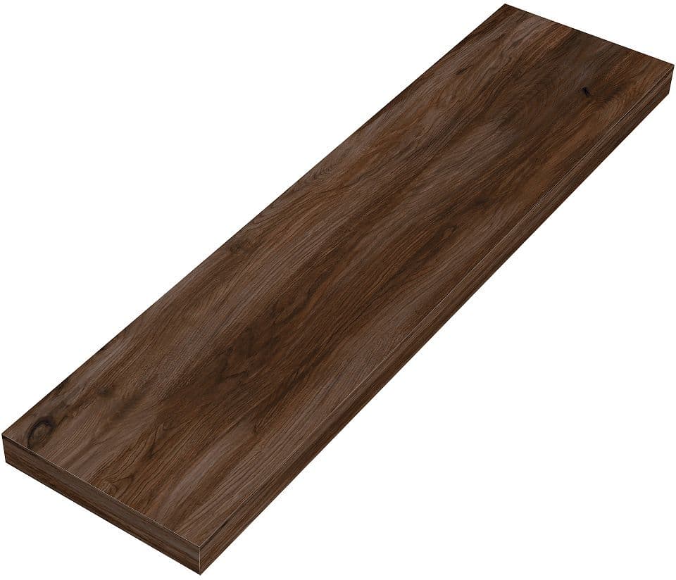TABLETTE MURALE COFFEE 150X600X25MM JUSQU'A 7KG NOYER DECOR VELOURS