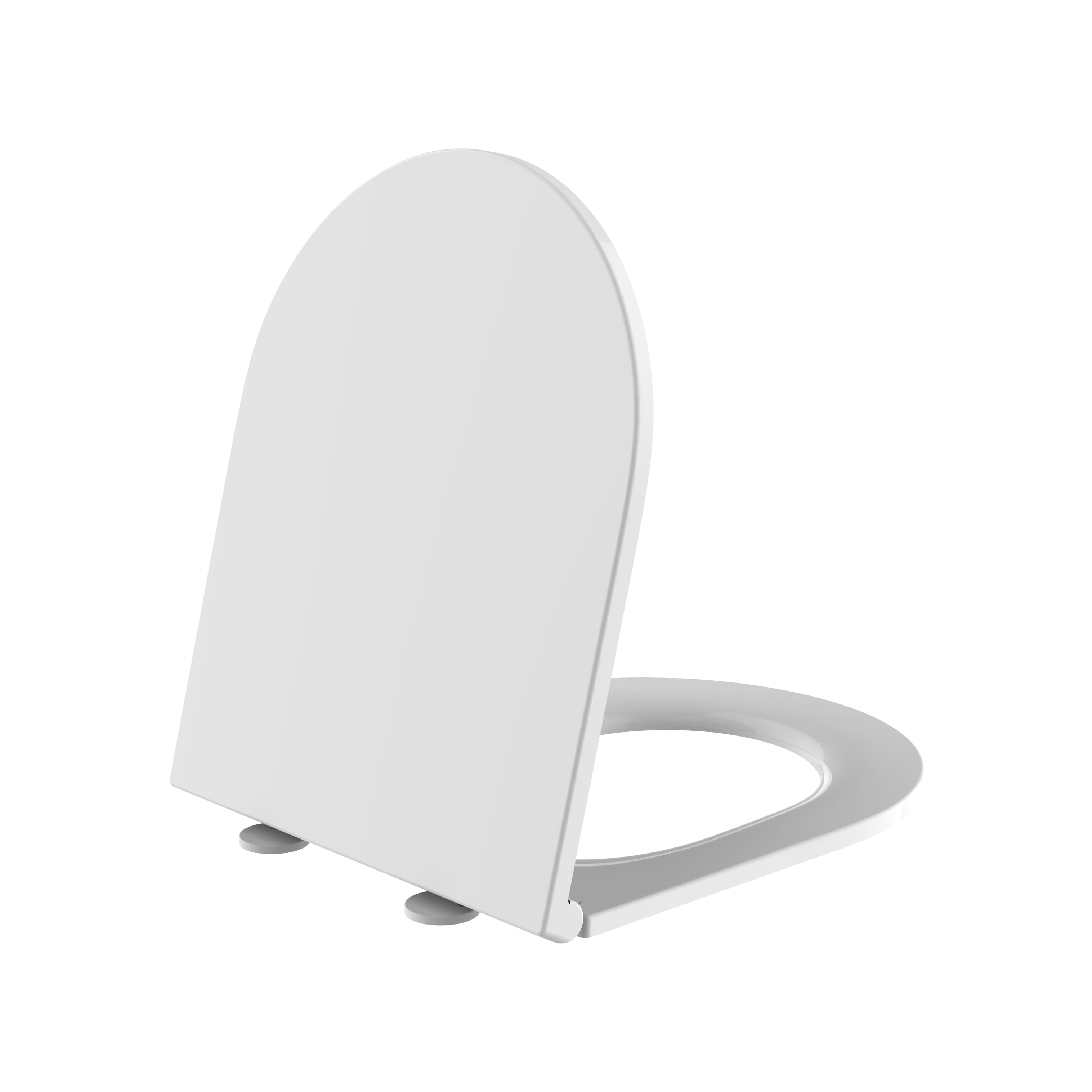 ALONI abattant wc Premium - design slim - soft close - quick release - topfix - Duroplast - charnières en inox - blanc brillant VG-PM0411