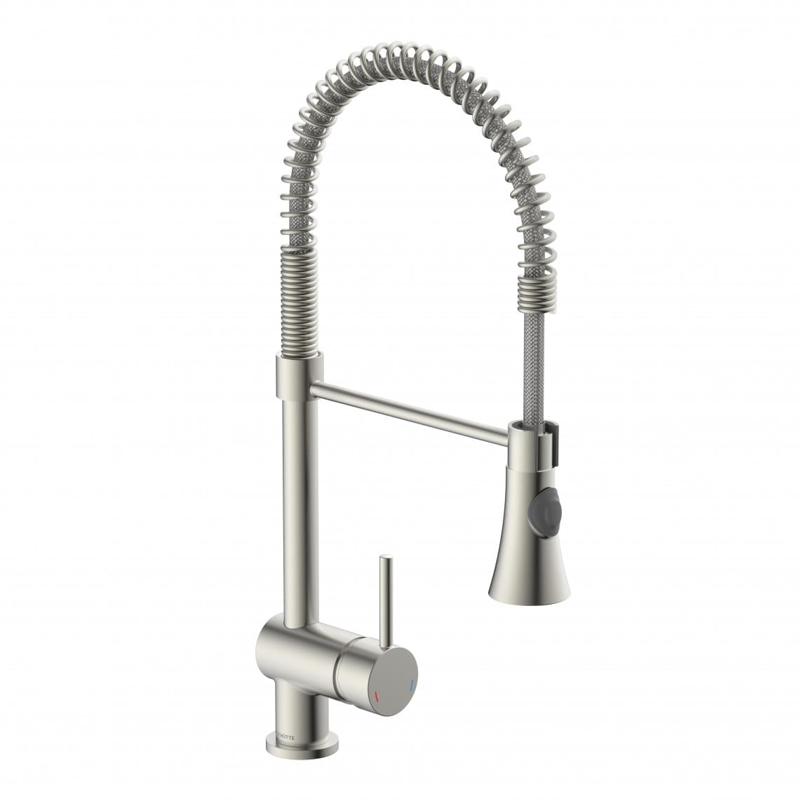 79195 CORNWALL Sink mixer low pressure, stainless steel look, with spiral spring