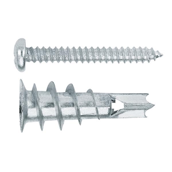 Cheville pour brique creuse et plaques de plâtre cheville Zamak avec vis Din 7981 4,2 x 32 13 x 32
