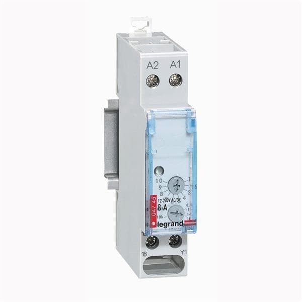 Relais temporisé 8A - 250V à la mise sous tension - 1 module