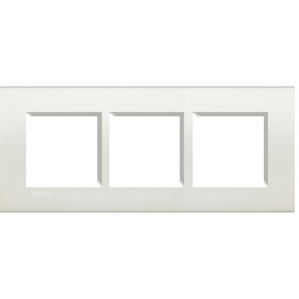 LivingLight - plaque rectangulaire 3 x 2 modules 57mm Blanc