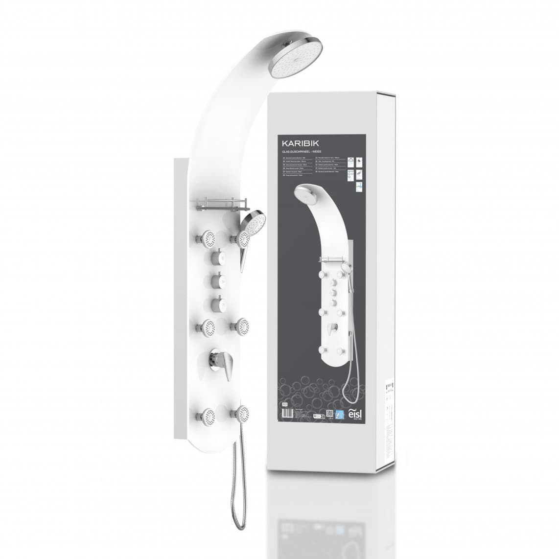 ORSP-YMSBW KARIBIK Panneau de douche, blanc