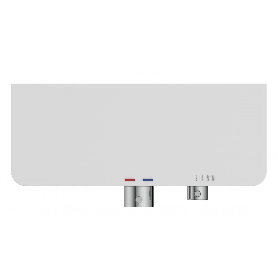 60535 OCEAN Mitigeur thermostatique de douche, chromé/blanc, avec tablette