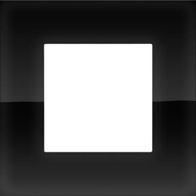 Simple plaque de recouvrement Niko Pure liquid Black