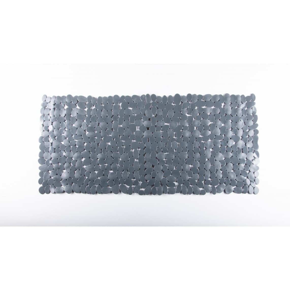 BA0451 tapis de bain motif pierres, Anthracite/gris