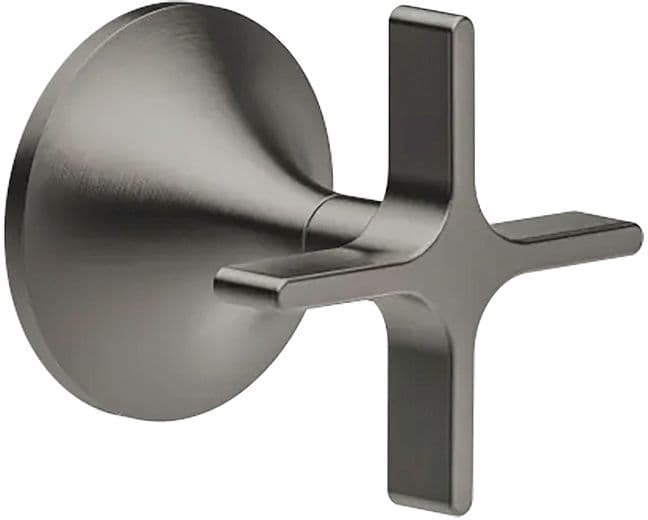 SET DE FINITION ROBINET D'ARRET VAIA DORNBRACHT POIGNEE CROIX DARK PLATINUM MATT