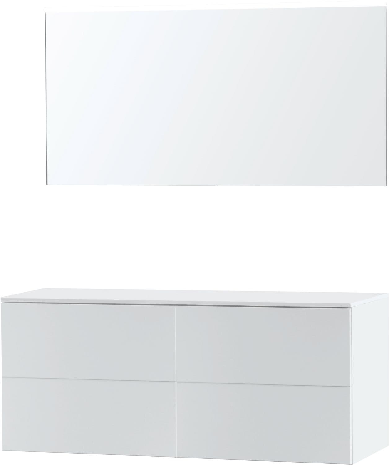 MEUBLE PURO DUO BLANC 140 SOLID A POSER MIROIR