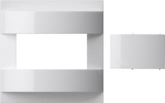 Cache avec cache rapporté pour module rapporté détecteur de mouvement 1,10m standard Blanc brillant