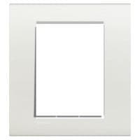LivingLight - plaque rectangulaire 3 + 3 modules Blanc