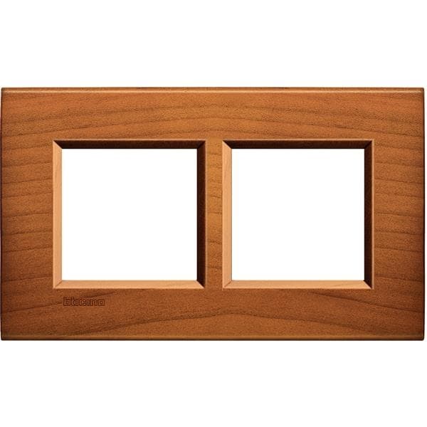 LivingLight - plaque rectangulaire 2 x 2 modules 57mm Cerisier américain
