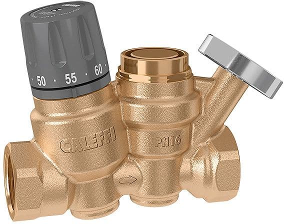 REGULATION THERMOSTATIQUE+PATRON DESINFECTION+THERMOMETRE DN15 CALEFFI