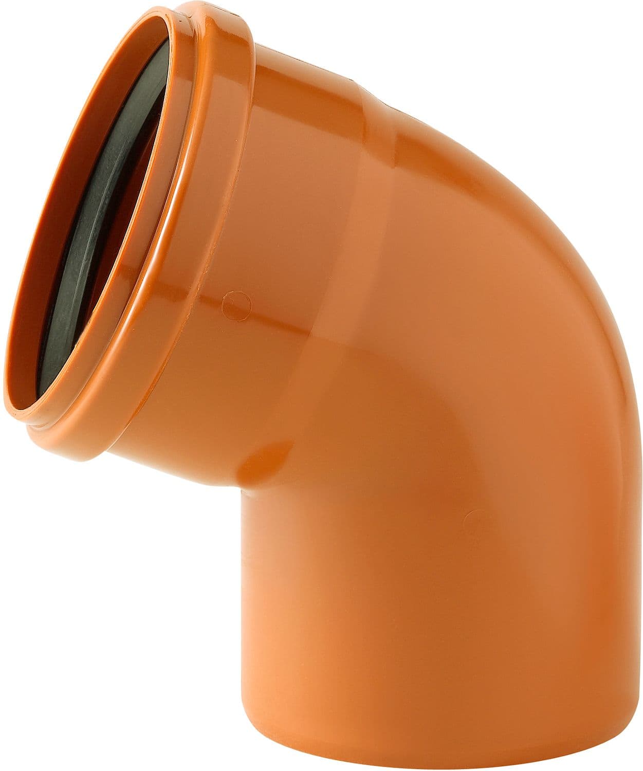 COUDE PVC EGOUT 110MM 67° ROUGE/BRUN