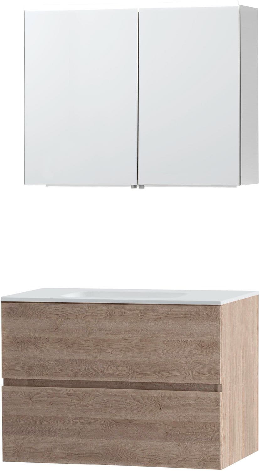 MEUBLE MOLTO CHENE NATUREL 90 SOLID ARMOIRE TOILETTE