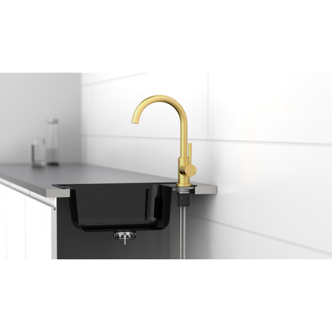 79167 CORNWALL Sink mixer, gold matt