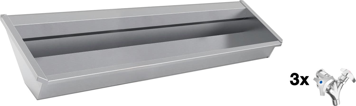 AUGE MURAL SANILAV INTERSAN 180CM INOX 3 MELANGEURS
