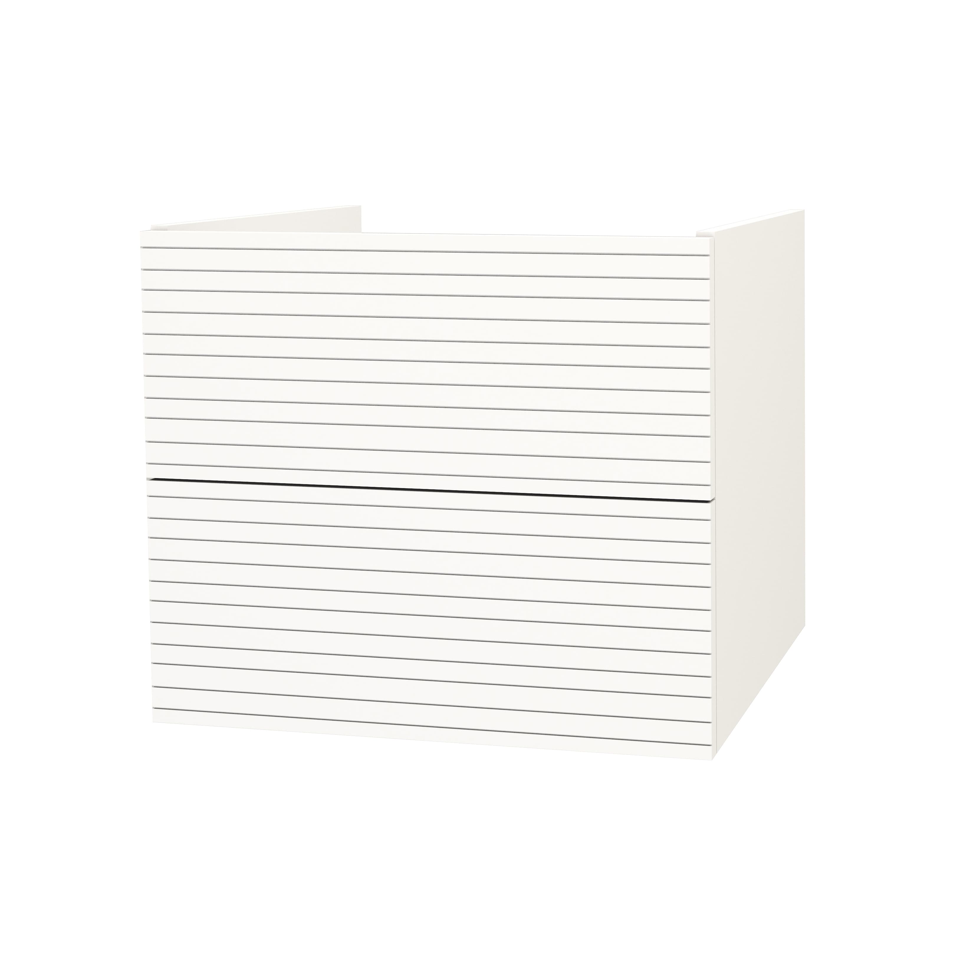 Elite Meuble sous-plan avec relief horizontal (60CM) - blanc mat