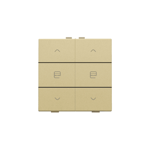 Commande de moteur double pour Niko Home Control, couleur gold coated