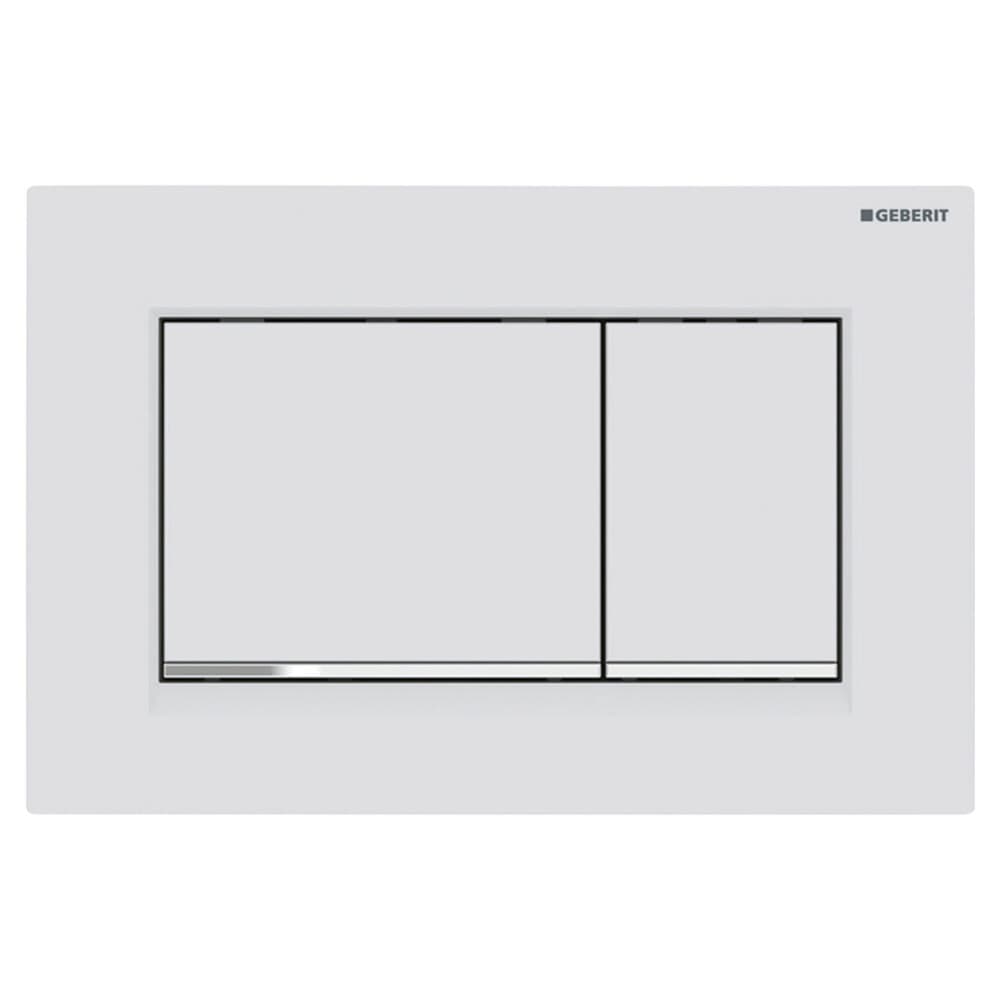 Geberit Sigma30 plaque de commande pour réservoir de chasse encastré blanc mat