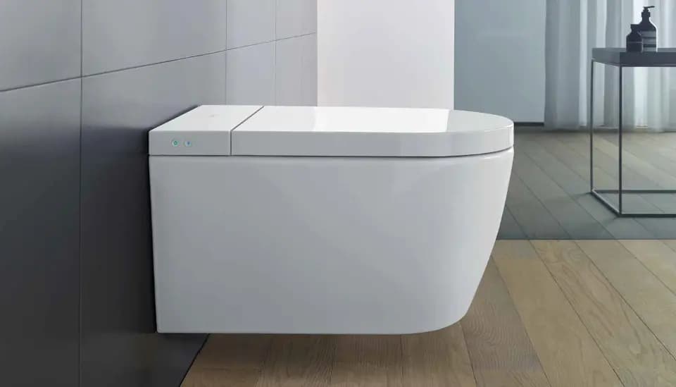 DOUCHEWC STARCK F PLUS DURAVIT RIMLESS COMPACT+ZITTING WIT