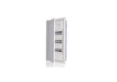 F-Tronic coffret à encastrer - 3 rangées - 36 + 6 modules avec porte métallique