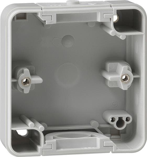 Partie inférieure de boîtier 1 x Gris Sans entrée de câble