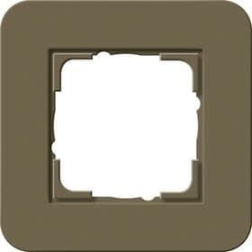 Cadre de finition Gira E3 Soft-Touch umbra avec cadre de support Anthracite Soft-Touch