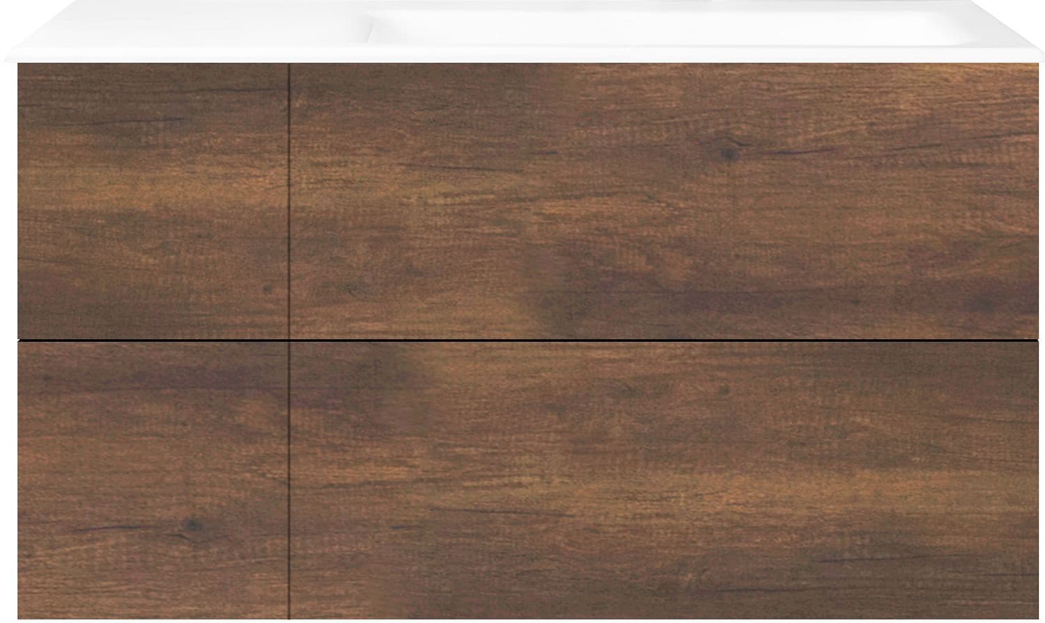 ONDERBOUW COFFEE 4 LADES 110 EIK.DEC.ROEST +WASTAFEL RECHTS PORSELEIN ZONDER KRAANGAT WIT