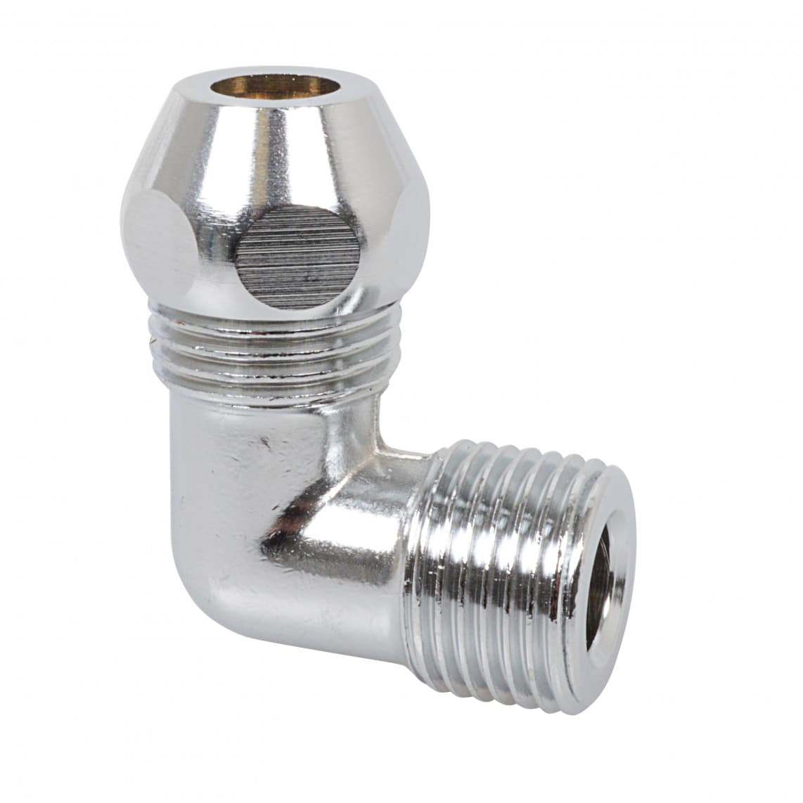 986254148 LT raccord à sertir-coude 90°, chromé, 3/8" M x 10 mmQ