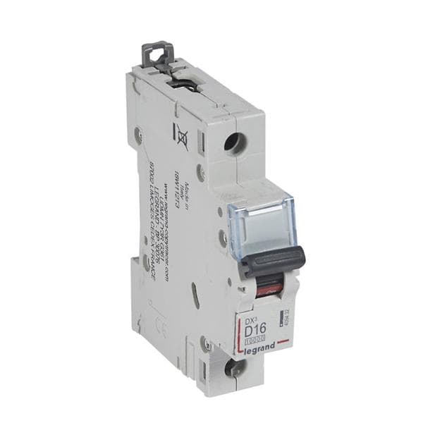 Disjoncteur DX³ 10000A / 16kA 1 pôle courbe D 16A 230 / 400V - 1 module