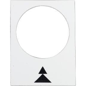 Etiquette - 30 x 40mm - Blanc - droite PV-GV