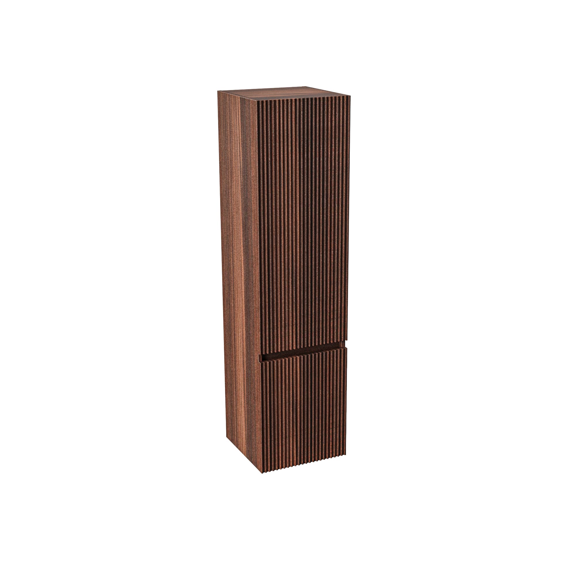 ALONI ela colonne - 2 portes - sans poignee - soft close - reversible - 35X135X35 cm - wenge