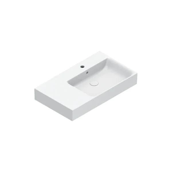 VASQUE A POSER PREMIUM 60 CATALANO CATAGLAZE+ SANS PLAGE ROBINET/TROP-PLEIN BLANC