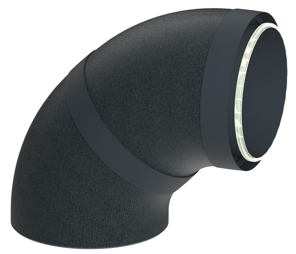 Duco DucoFlex Star coude isolé 90° avec raccord D200